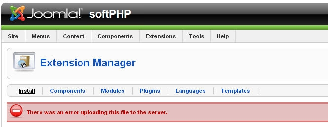Upload error