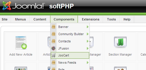 Go To JooCart admin panel