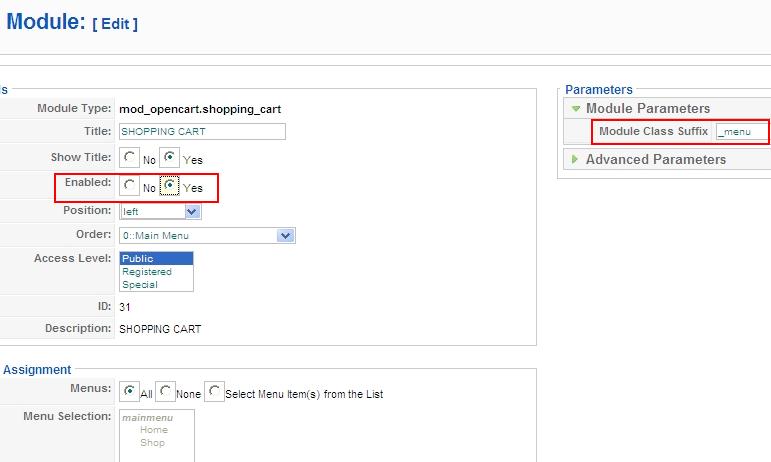 Configure login module
